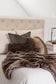 Imitation fur cushion striped elk