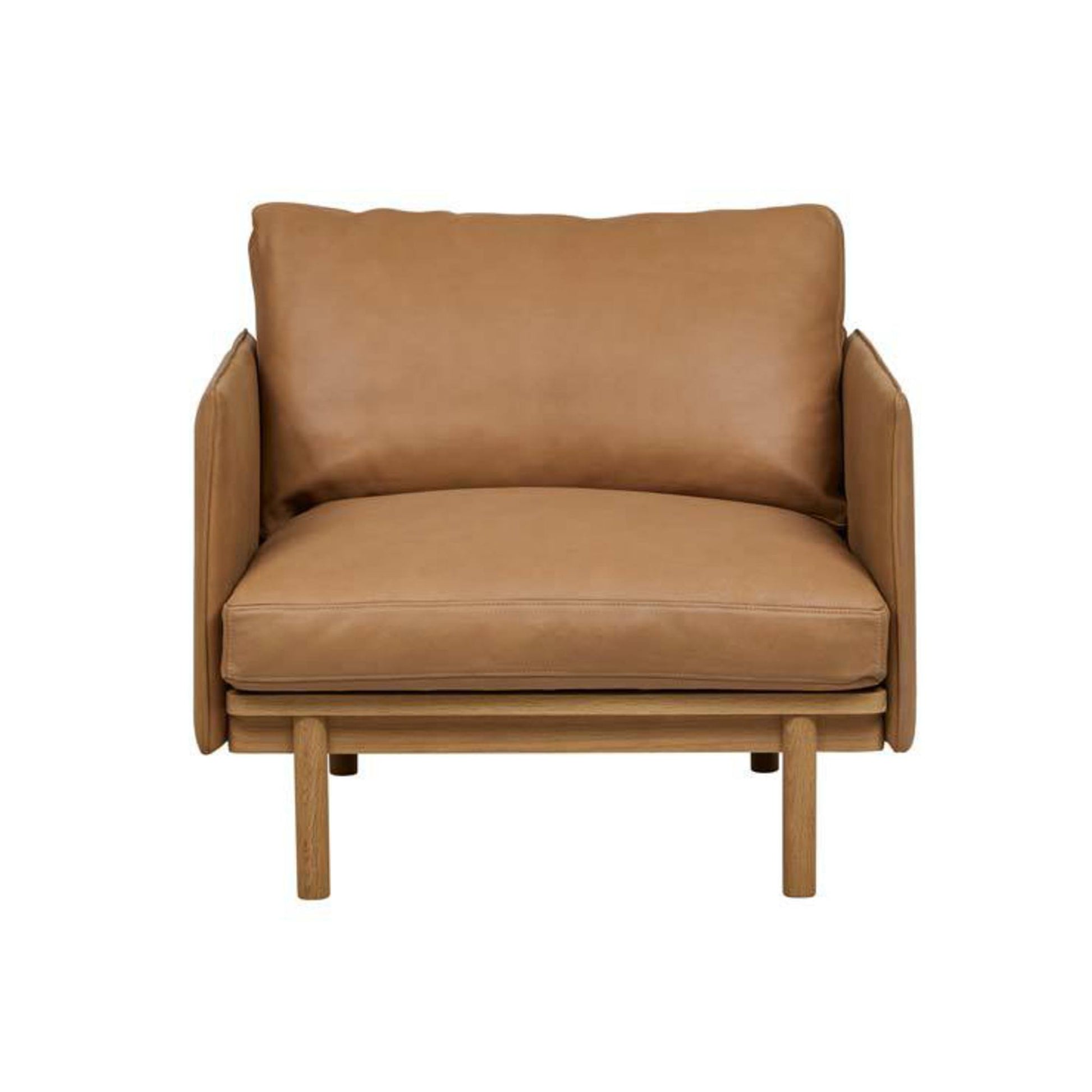 Tolv chair in camel leather