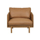 Tolv chair in camel leather