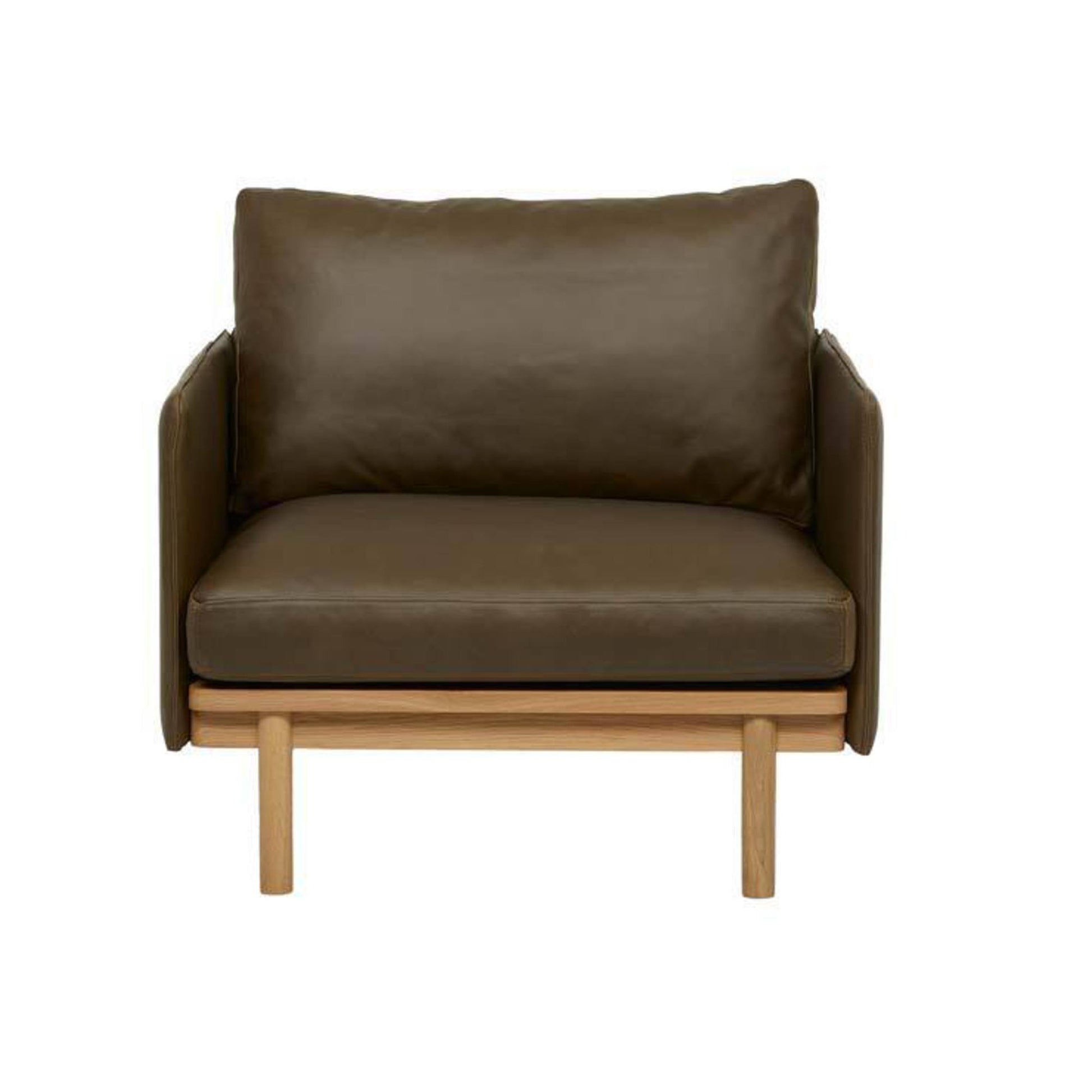 Tolv chair in heritage hunter green leather