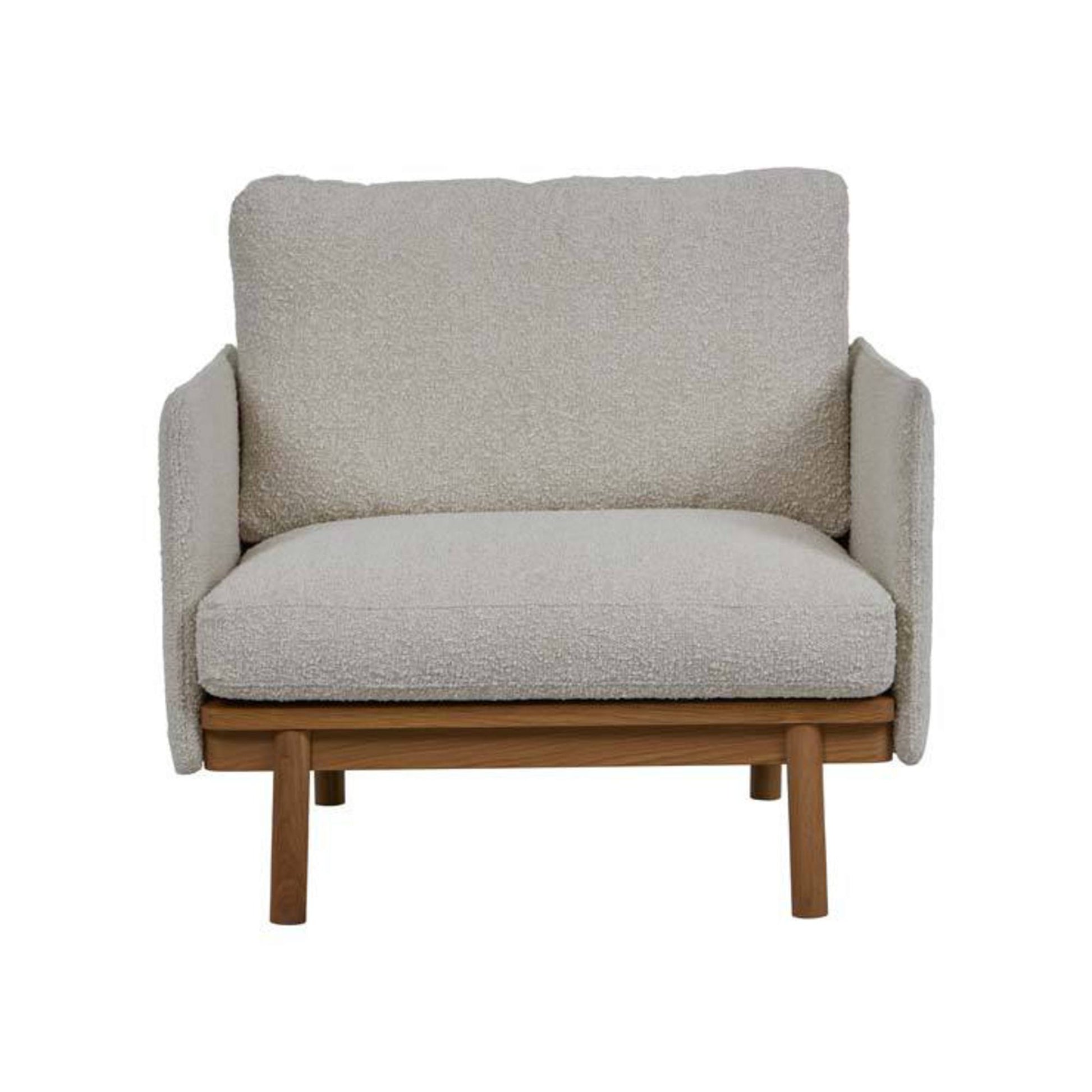 Tolv chair in milk boucle