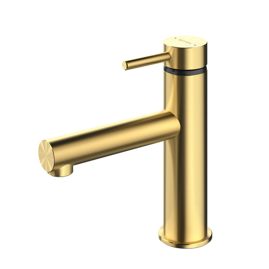 Methven Turoa Brushed Gold Basin Mixer Tap TUBGD