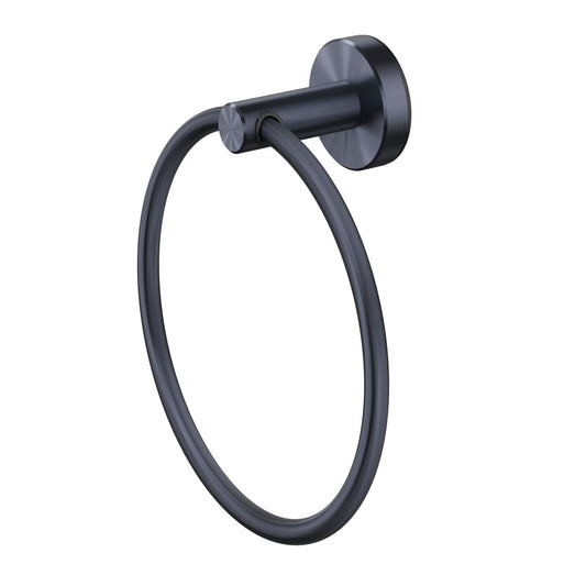 Methven Turoa Hand Towel Ring Brushed Gun Metal TUTRGM