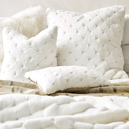 Luxury imitation fur cushion , Valentina  by Heirloom for New Zealand interiors