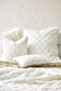 Luxury imitation fur throw, Valentina white from Heirloom Furs with matching cushions  SKU FVAWT18