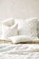 Luxury imitation fur throw, Valentina white from Heirloom Furs with matching cushions  SKU FVAWT18