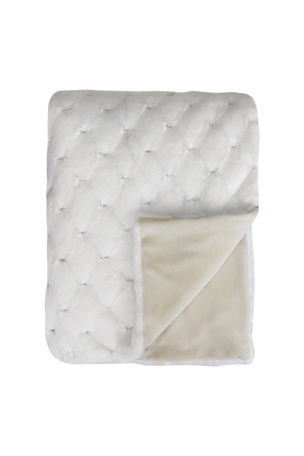 Luxury imitation fur throw, Valentina white from Heirloom Furs with matching cushions  SKU FVAWT18