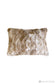 Luxury imitation faux fur throw in Vintage Squirrel Fawn, brown and cream