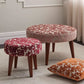 Vivaldi fabric from Warwick Fabrics on stool and cushion