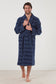 Aiden men's robe in Navyfrom Baksana