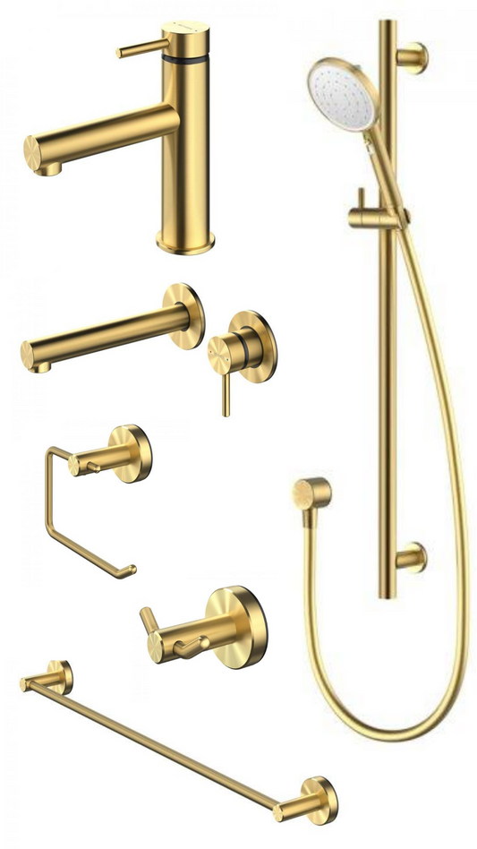 Methven Turoa Range Brushed Gold