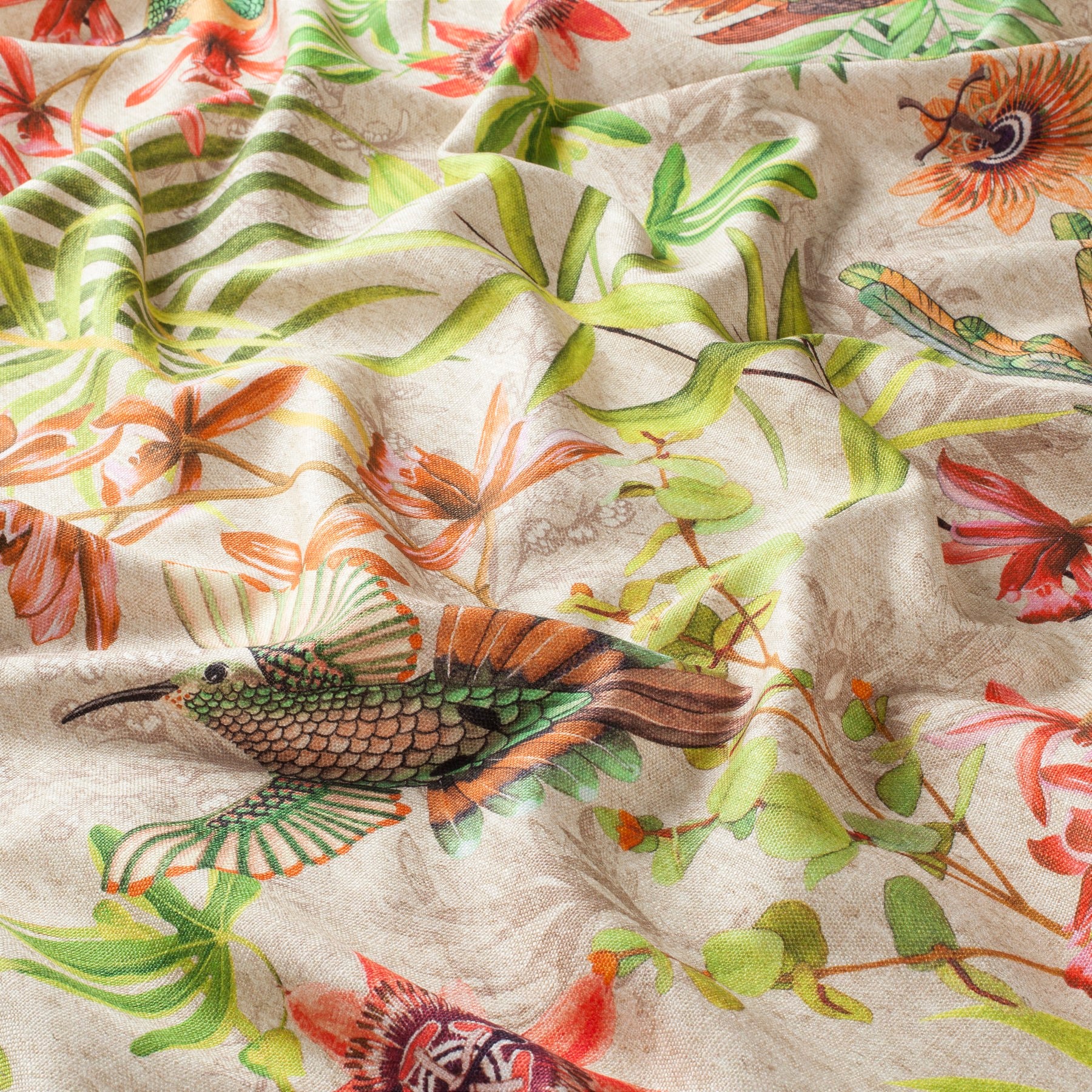 Chivasso Fantastic Birds Fabric from Unique Fabrics