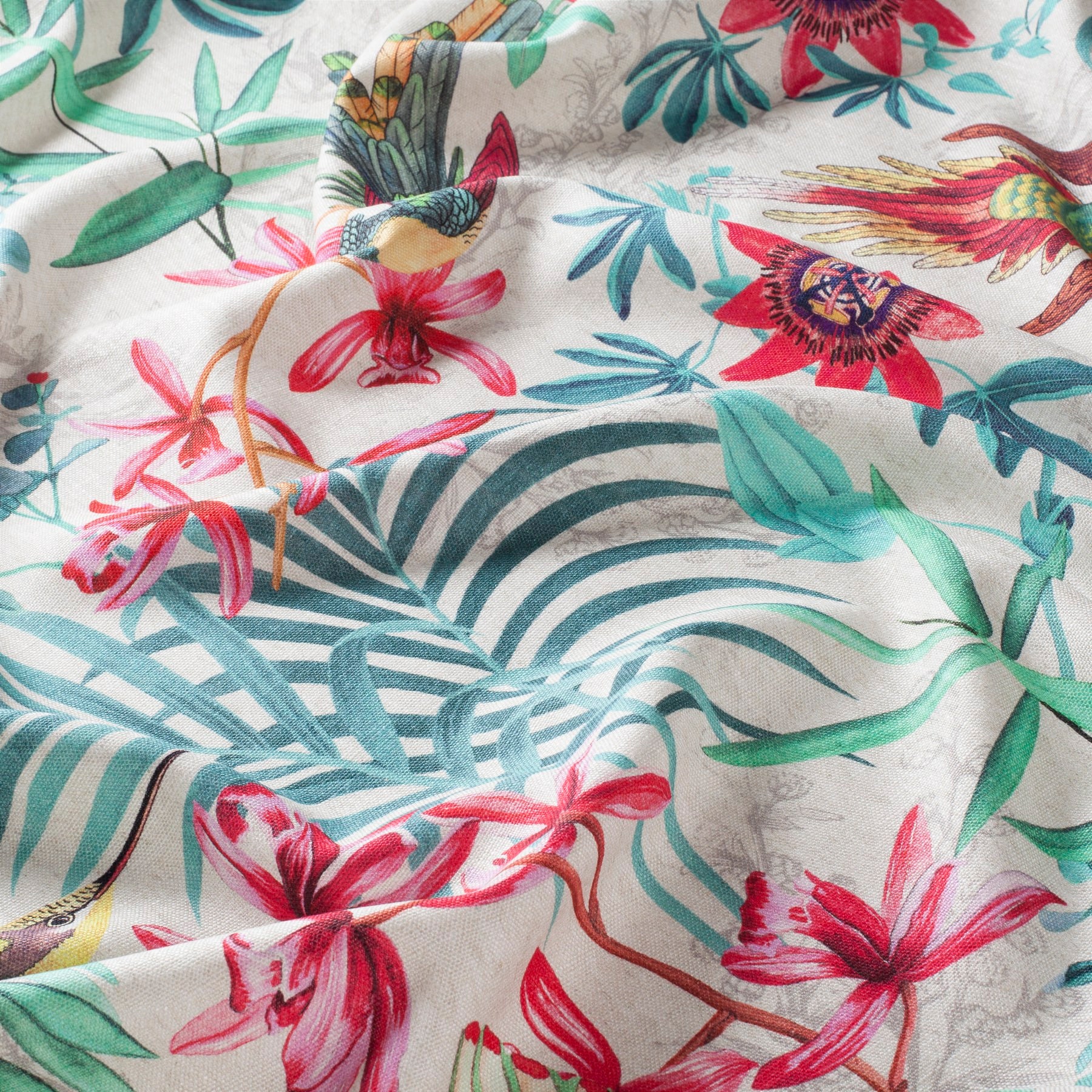 Chivasso Fantastic Birds Fabric from Unique Fabrics