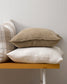 Flaxmill linen cushions in a stack
