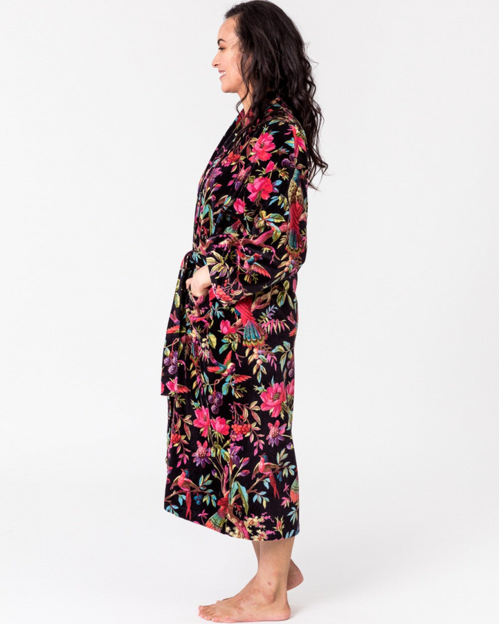 Paradise Black Velvet Robe – My Sanctuary NZ & AU