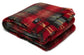 Soft Mohair luxury throws from Glamorous Goat.  Mohair throw in Cadrona red and green check available at My Sanctuary