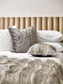 Luxury Imitation Fur Cushion - Grey Coyote