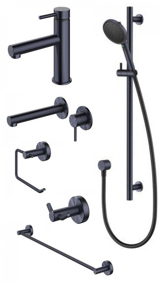 Methven Turoa Range Brushed Gun Metal Black