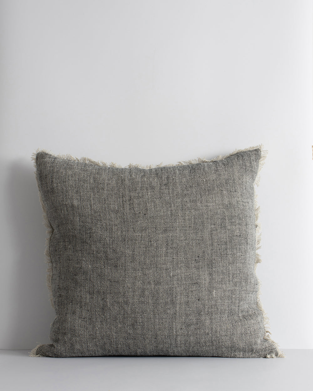 Keaton Linen cushion in black