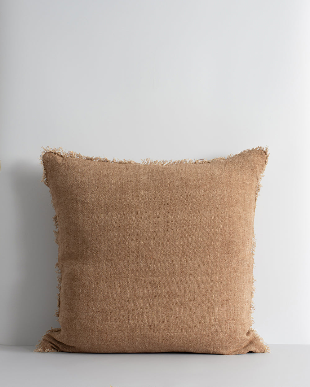 Keaton Linen cushion in cinnamon