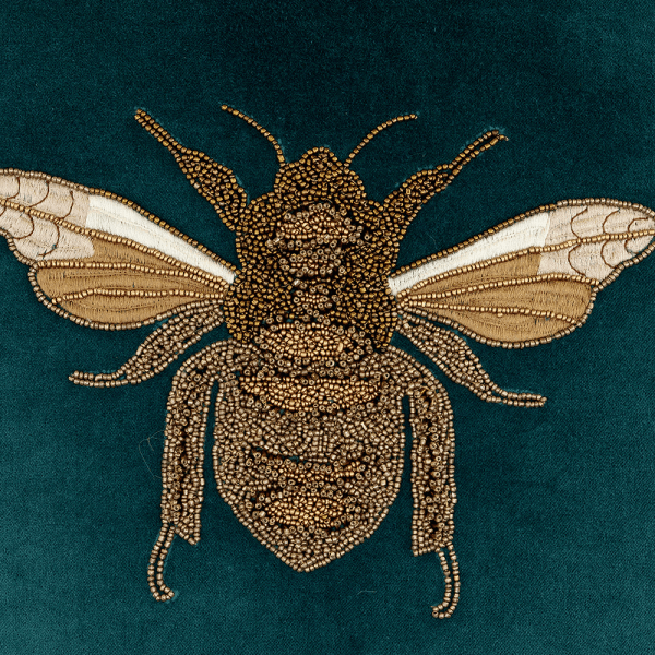 Layla bee cushion in velvet from Voyage Maison