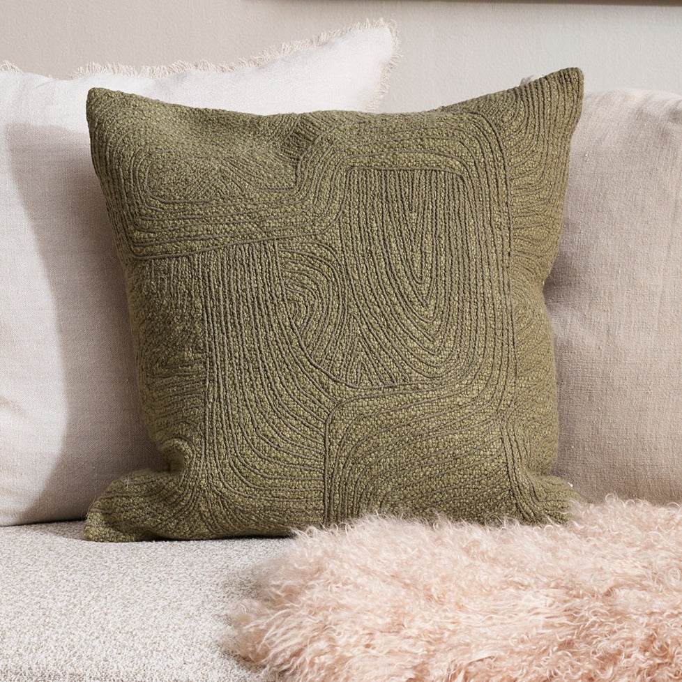 Matteo embroidered cushion from mulberi