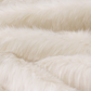 Luxury faux fur throw in pure white from Heirloom.  These are the best fake fur throws, super soft for NZ interior design