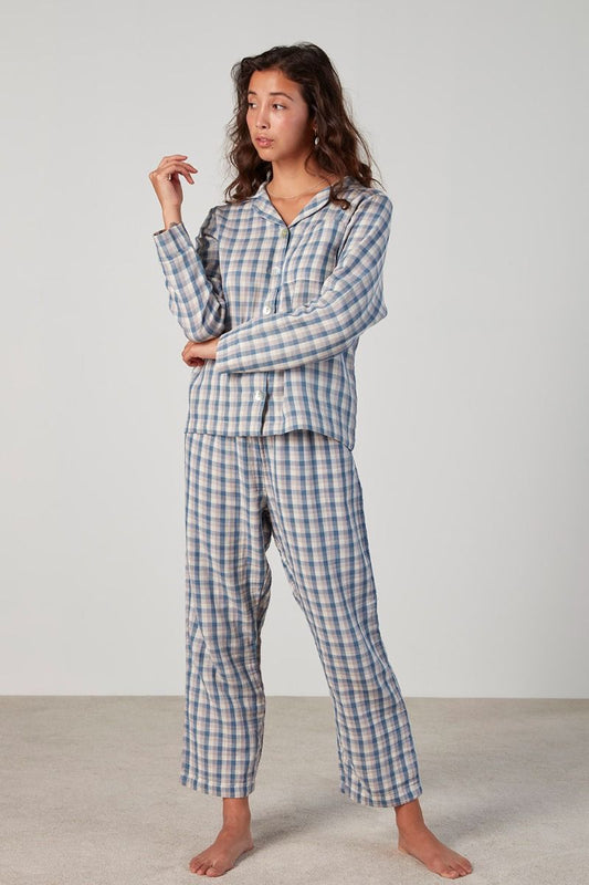 Paige classic cotton plaid pyjamas from Baksana