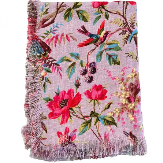 bird of paradise throw in lilac