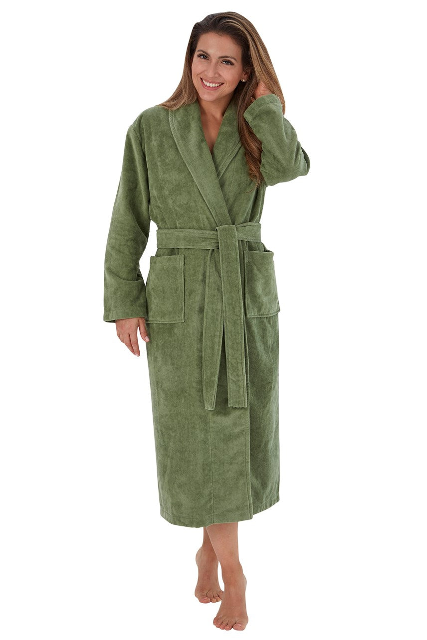 Solid Fuzzy Hooded Night Robe Long Sleeve Robe Belt Pockets - Temu New  Zealand