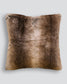 Luxury Imitation Fur Cushion - Sable