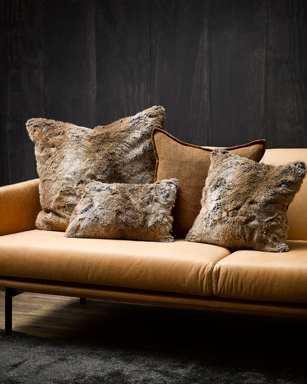 Luxury Imitation Fur Throw - Sable