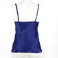 Silk camisole in dark blue from Carmen Kirstein