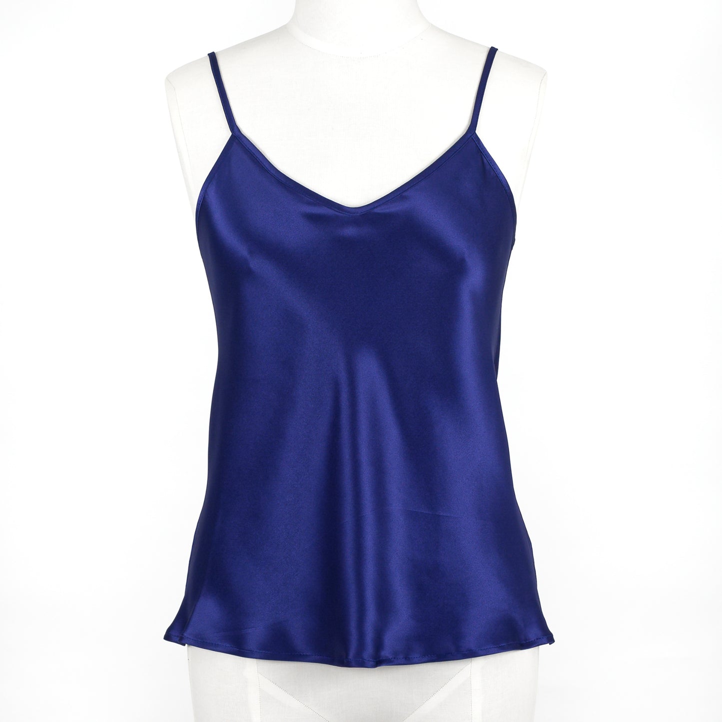 Silk camisole in dark blue from Carmen Kirstein