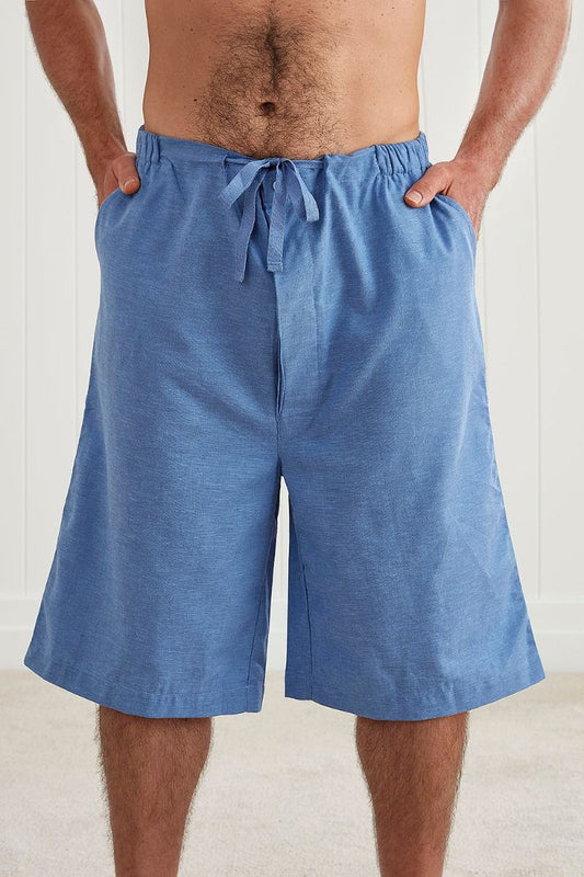 Theo Men's Cotton Linen Pyjama Shorts