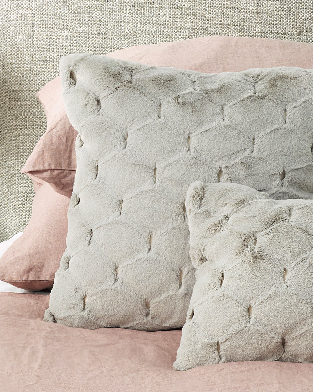 Luxury Imitation Fur Cushion - Valentina in 3 colours